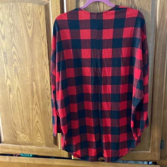 NWT 7th Ray buffalo Plaid Knit Cardigan size small - Picture 4 of 4